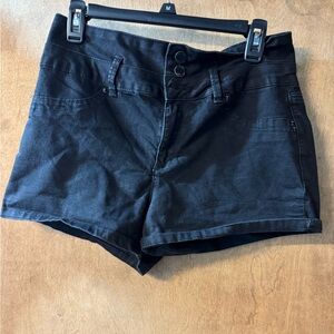 Black Jean shorts